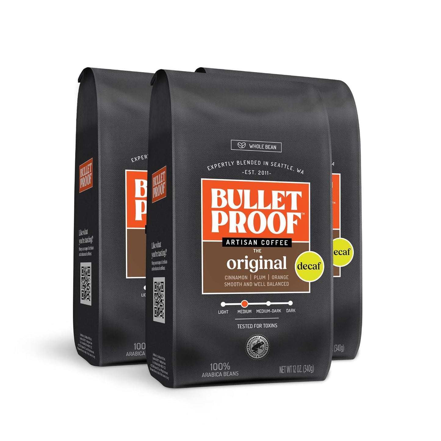 Bulletproof Original Medium Roast Decaf Coffee - 12 Ounces Pack