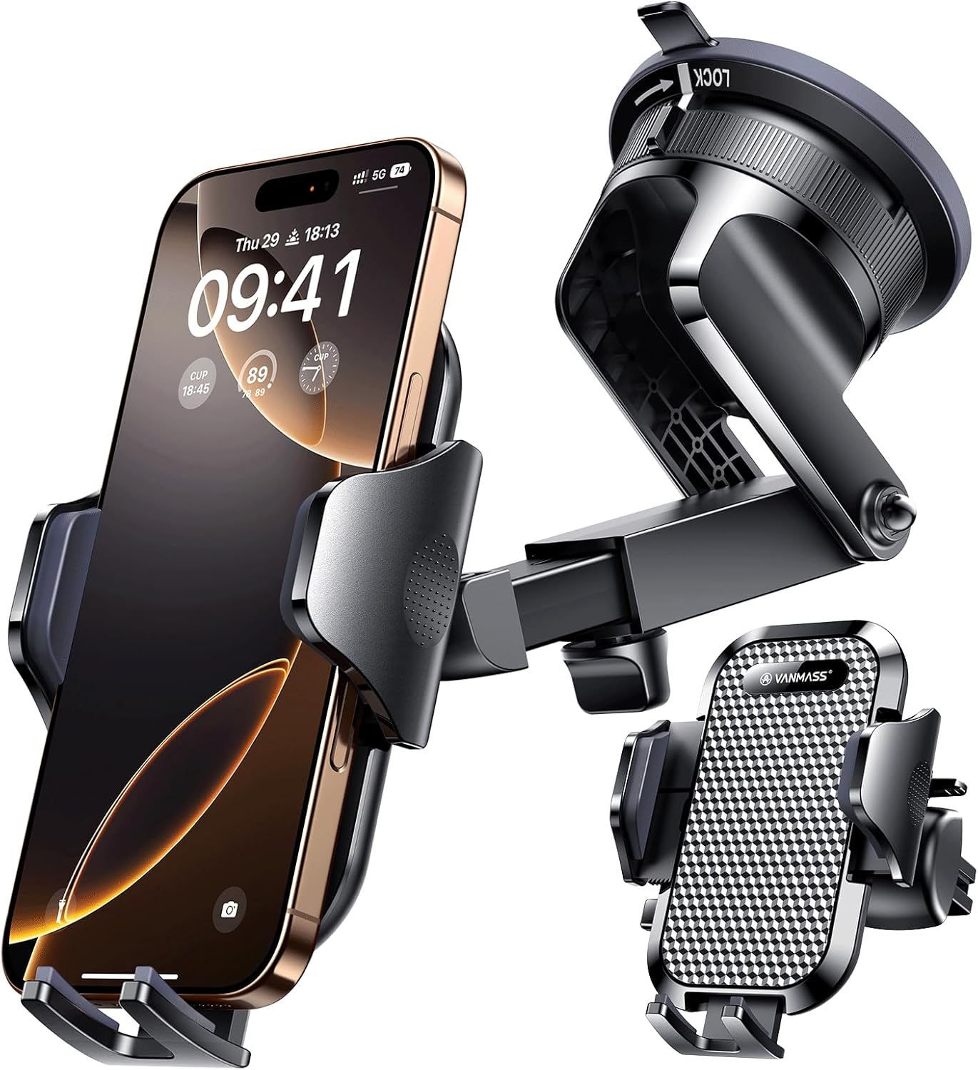 Super Grip Car Phone Mount - Vanmass Pro