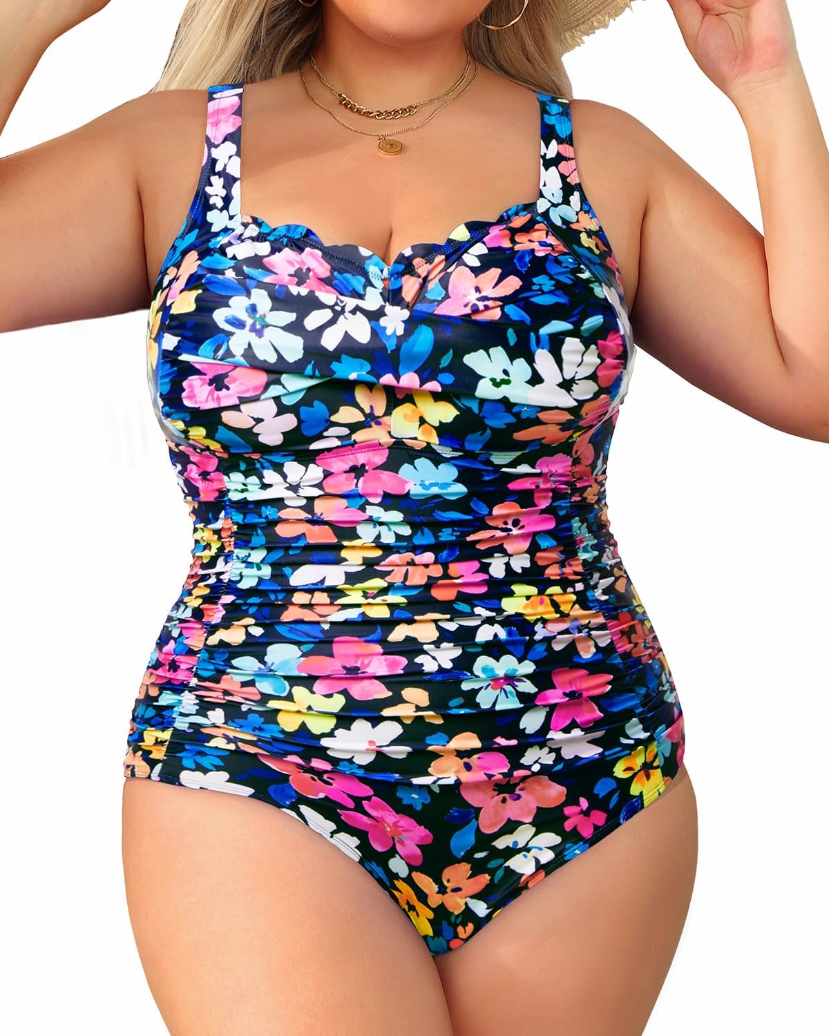 Aqua Eve Womens Plus Size One Piece Swimsuit for Comfort