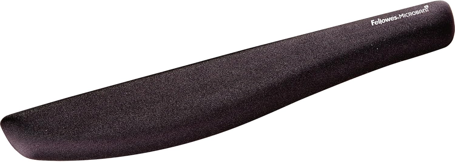 Comfortable Fellowes Keyboard Wrist Rest - Black