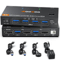 DP KVM Switch 1 Monitor 2 Computers - 8K@60Hz / 4K@240Hz KVM Switch