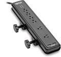 Surge Protector Power Strip with Clamp Mount and USB - 2100 Joules