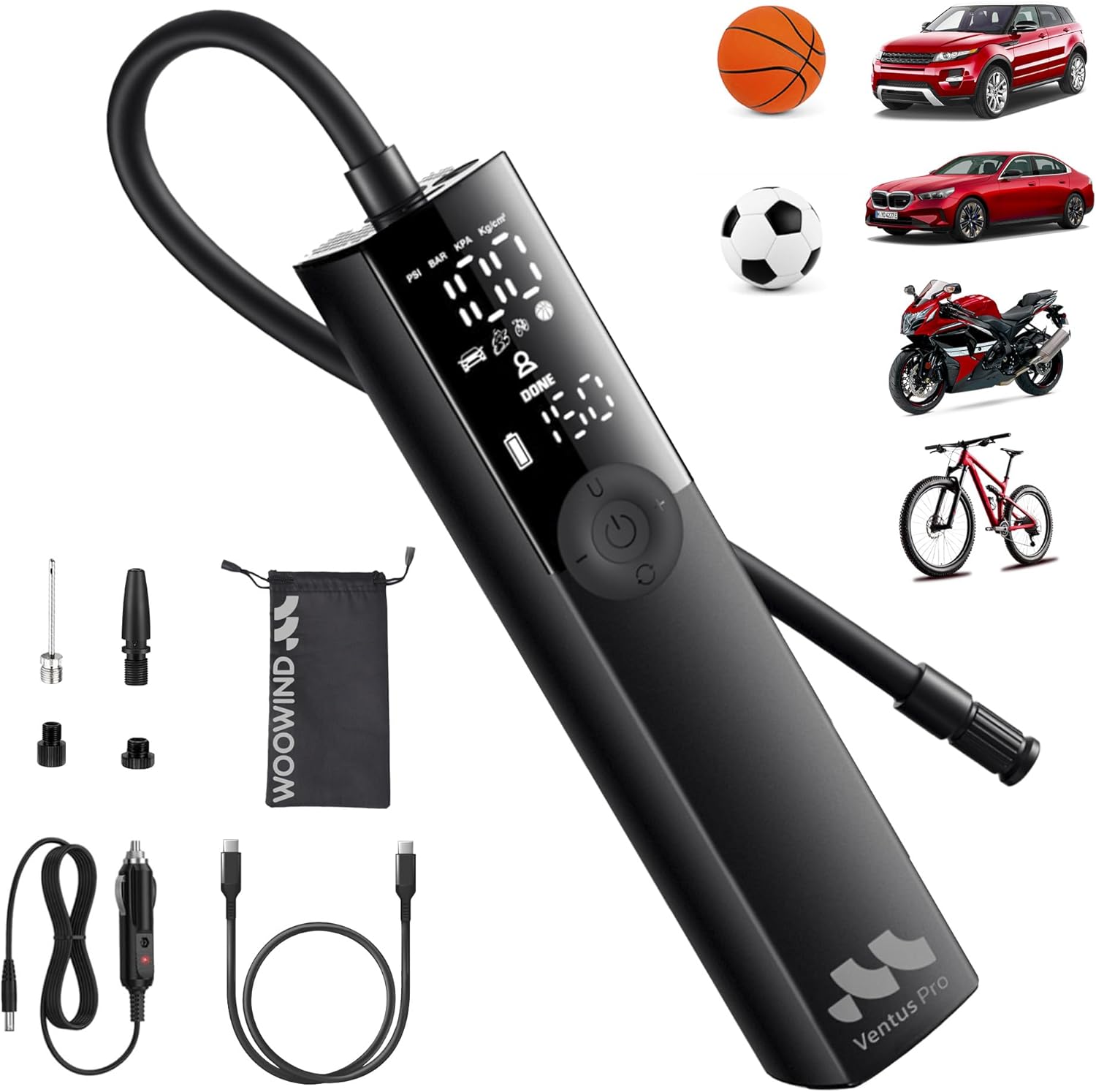 Fast 150 PSI Cordless Tire Inflator - Woowind
