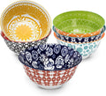 Colorful Porcelain Cereal Bowls Set of 6 for Every Meal