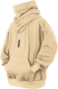 Fleece Hoodies for Men Cowl Neck Pullover - Warm Casual Fit