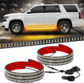 XRIDONSEN 2PCS 60 in Amber Strobe Running Board Lights - Safety