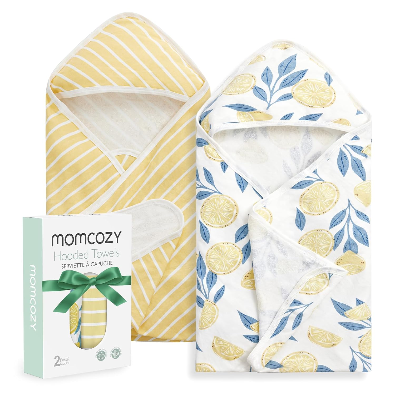 Ultra Soft Baby Hooded Towels - 2 Pack Set
