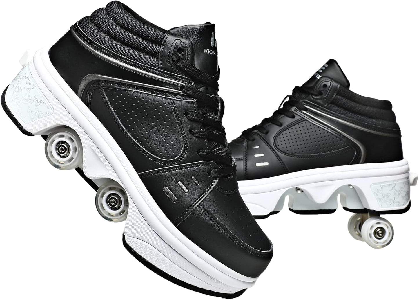 2-in-1 Roller Skates Shoes for Outdoor Sports Fun and Style