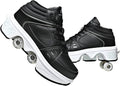 2-in-1 Roller Skates Shoes with Retractable 4 Wheels - Kids Outdoors