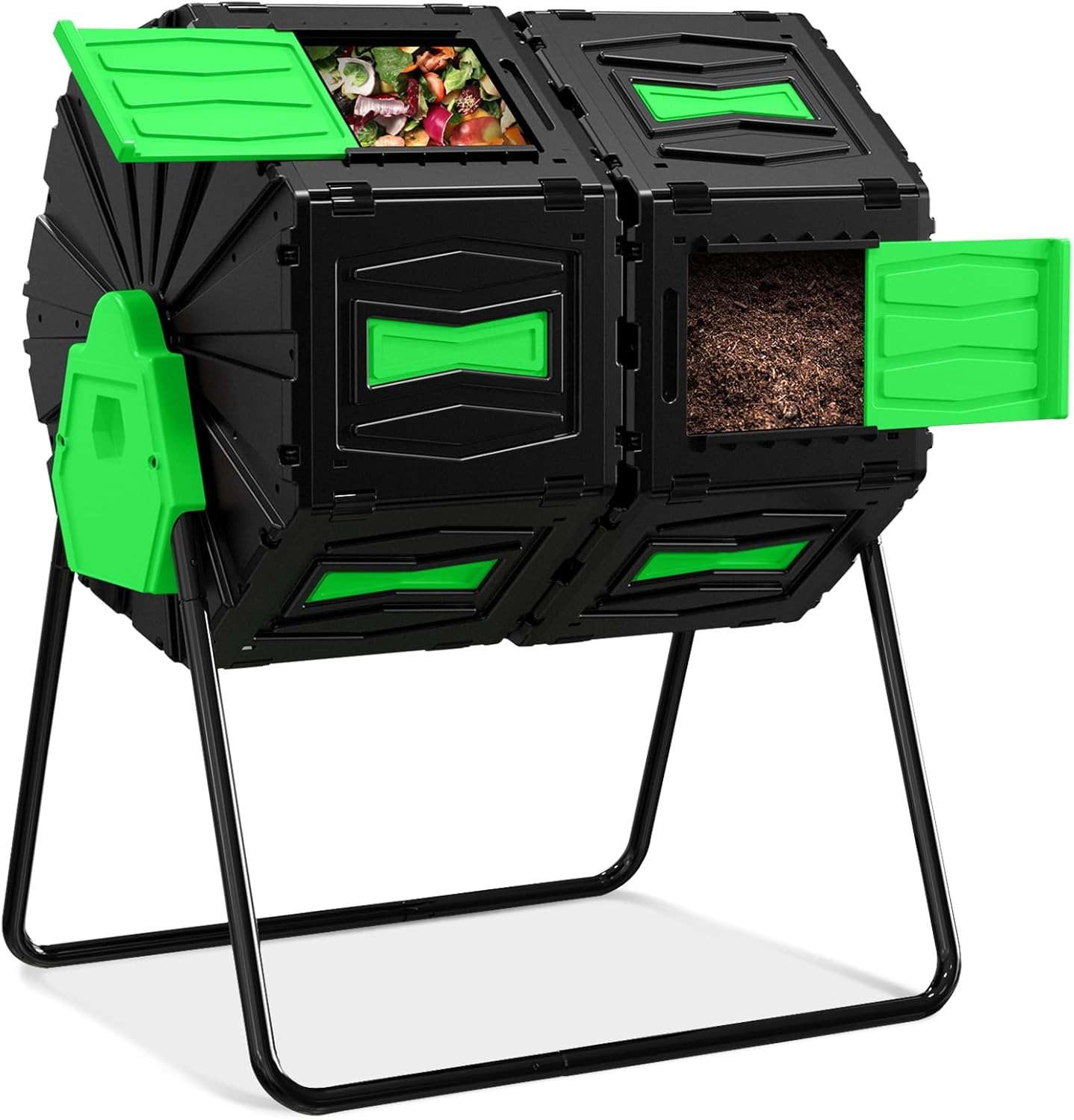 Efficient 45 Gallon Compost Tumbler for Fast Garden Composting
