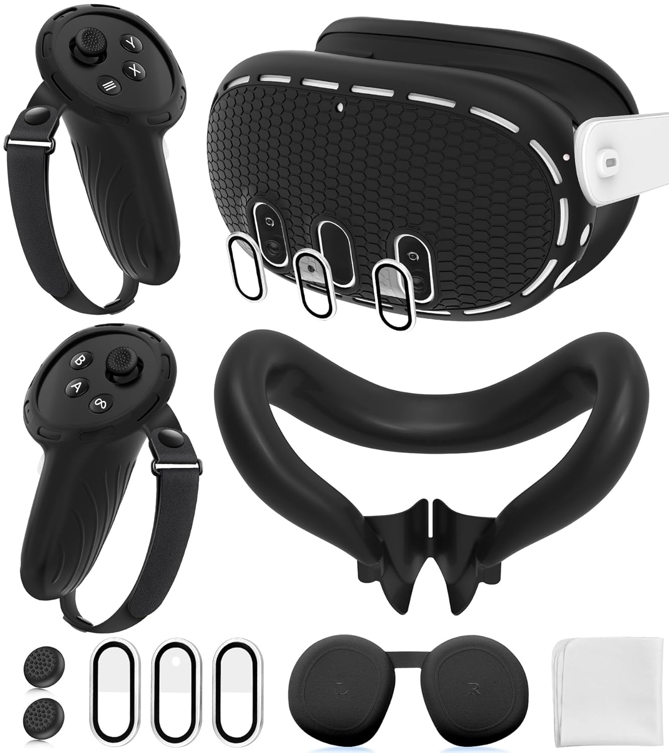 Silicone Cover Set for Oculus Quest 3 - Full Protection Kit