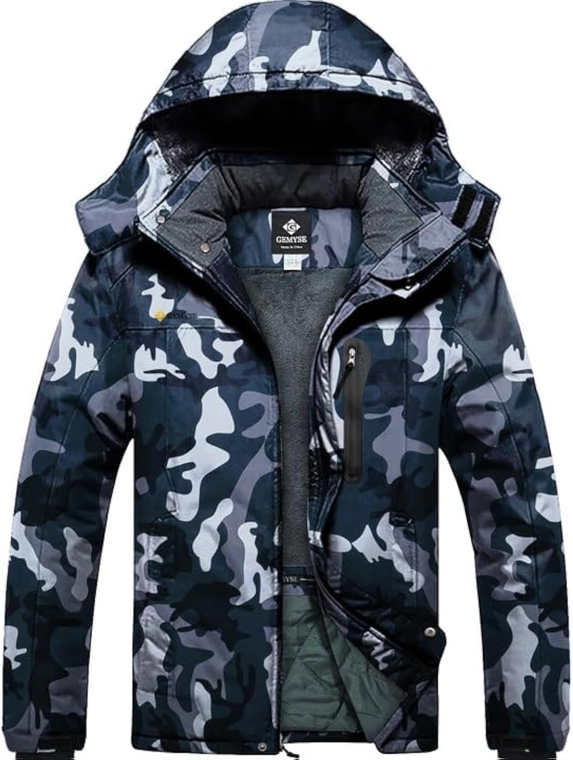 GEMYSE Men's Ski Snow Jacket: Warm, Waterproof & Windproof