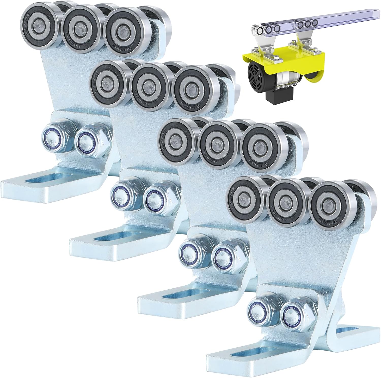 Electric Hoist Trolley Assembly for Garage Hoist Systems