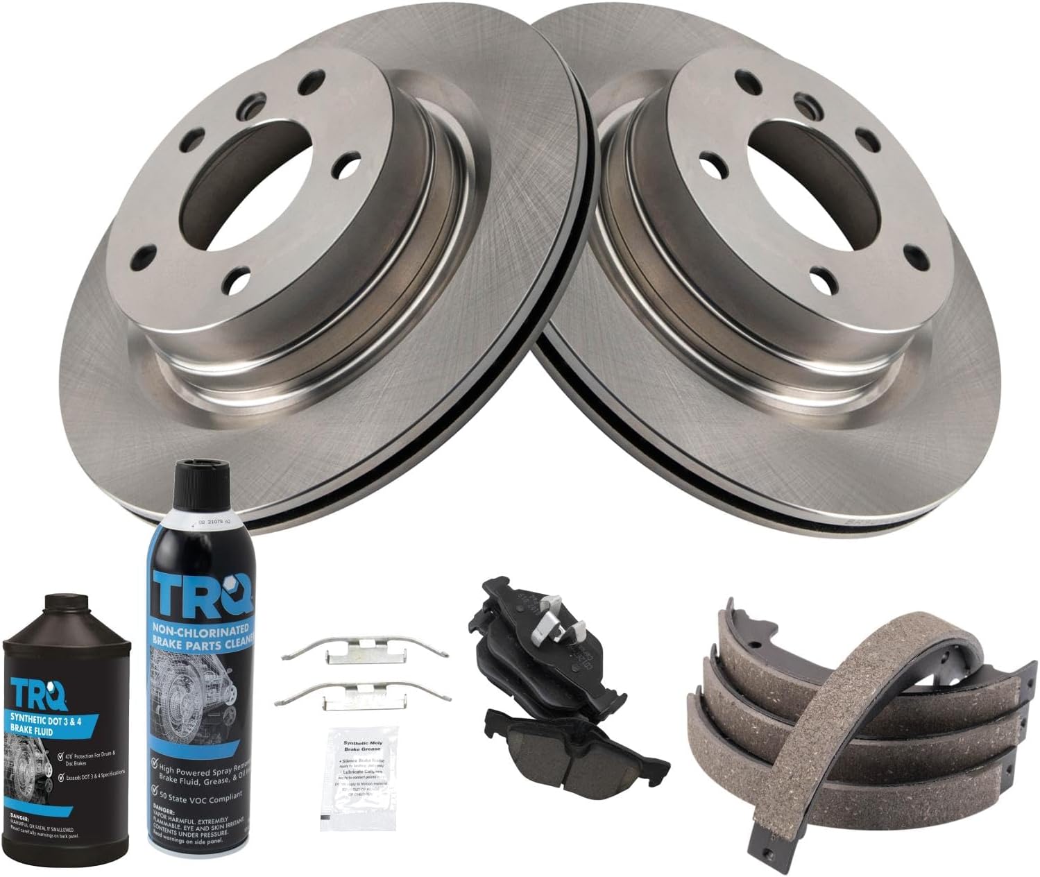 TRQ Rear Brake Pad & Rotor Kit for 2012-2013 BMW 328i