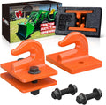 3/8 in Tractor Bucket Grab Hook 2 Pack - Heavy Duty Tow Mount