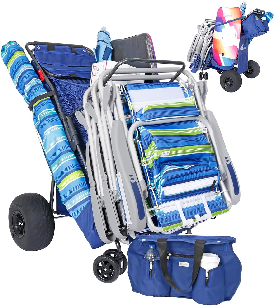 Ultimate Beach Cart with Balloon Wheels for Sand Activities