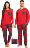 Matching Christmas Plaid Pajamas Set For Couples Long Sleeve - Soft