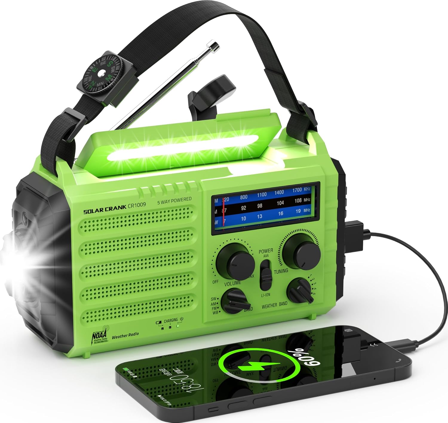 NOAA-Certified Emergency Weather Radio for Outdoor Safety