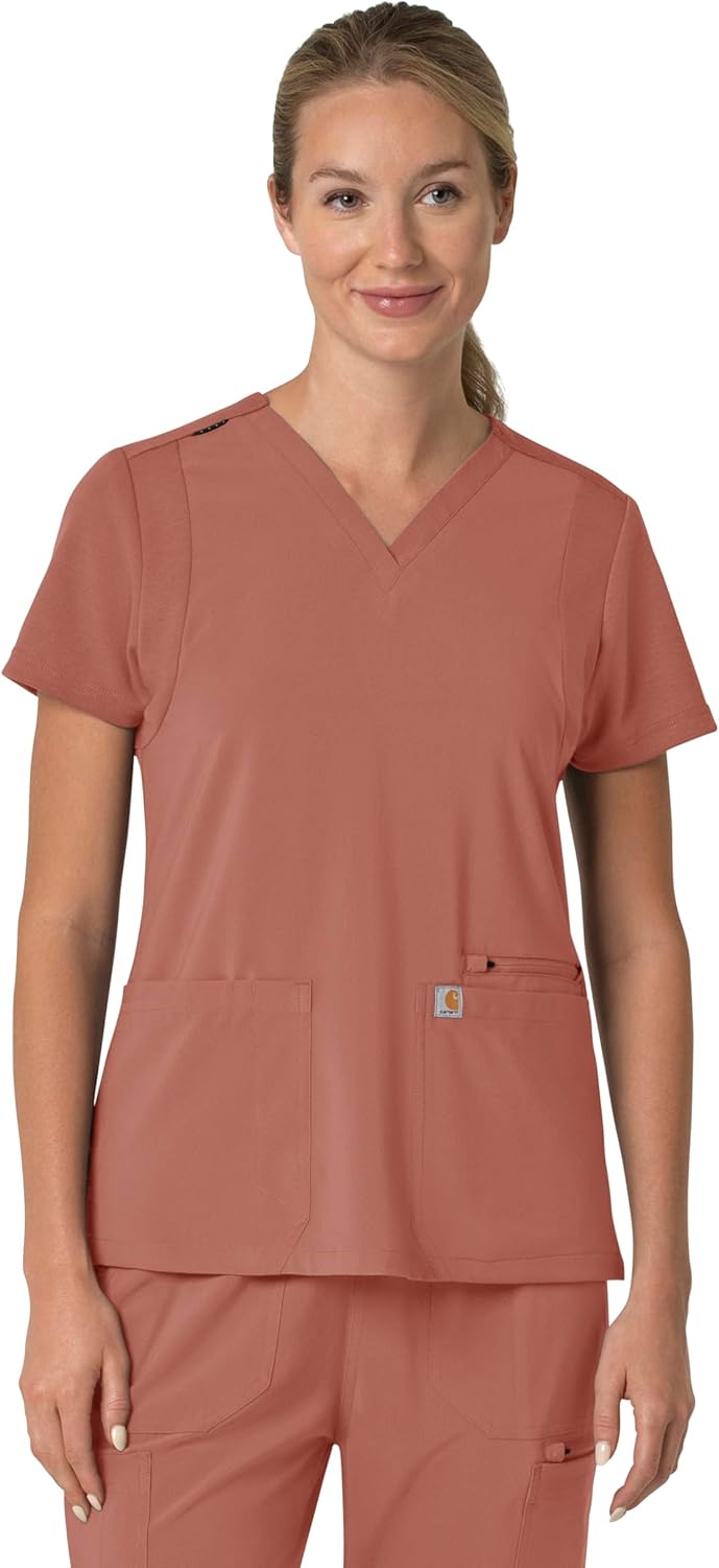Carhartt Scrubs Women's Force Cross-Flex Modern Fit Top Review