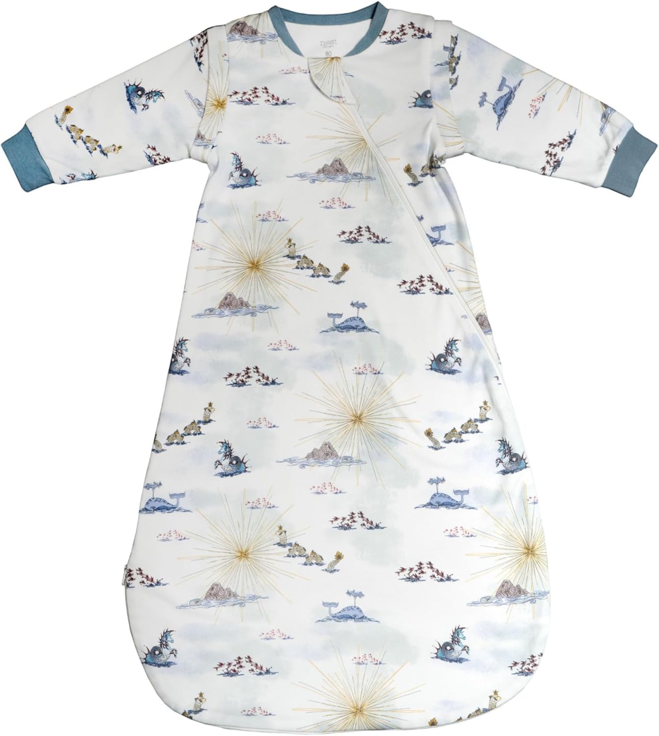Organic Cotton Removable Long Sleeve Sleep Bag for Comfort