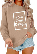 Custom Women's Crewneck Sweatshirt - Design Your Own Style!