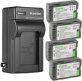 1400mAh 4-Pack Lithium-Ion Batteries with AC Charger - Camcorder Power