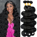 12A Body Wave Human Hair Bundles 18 20 22 in - Natural Volume
