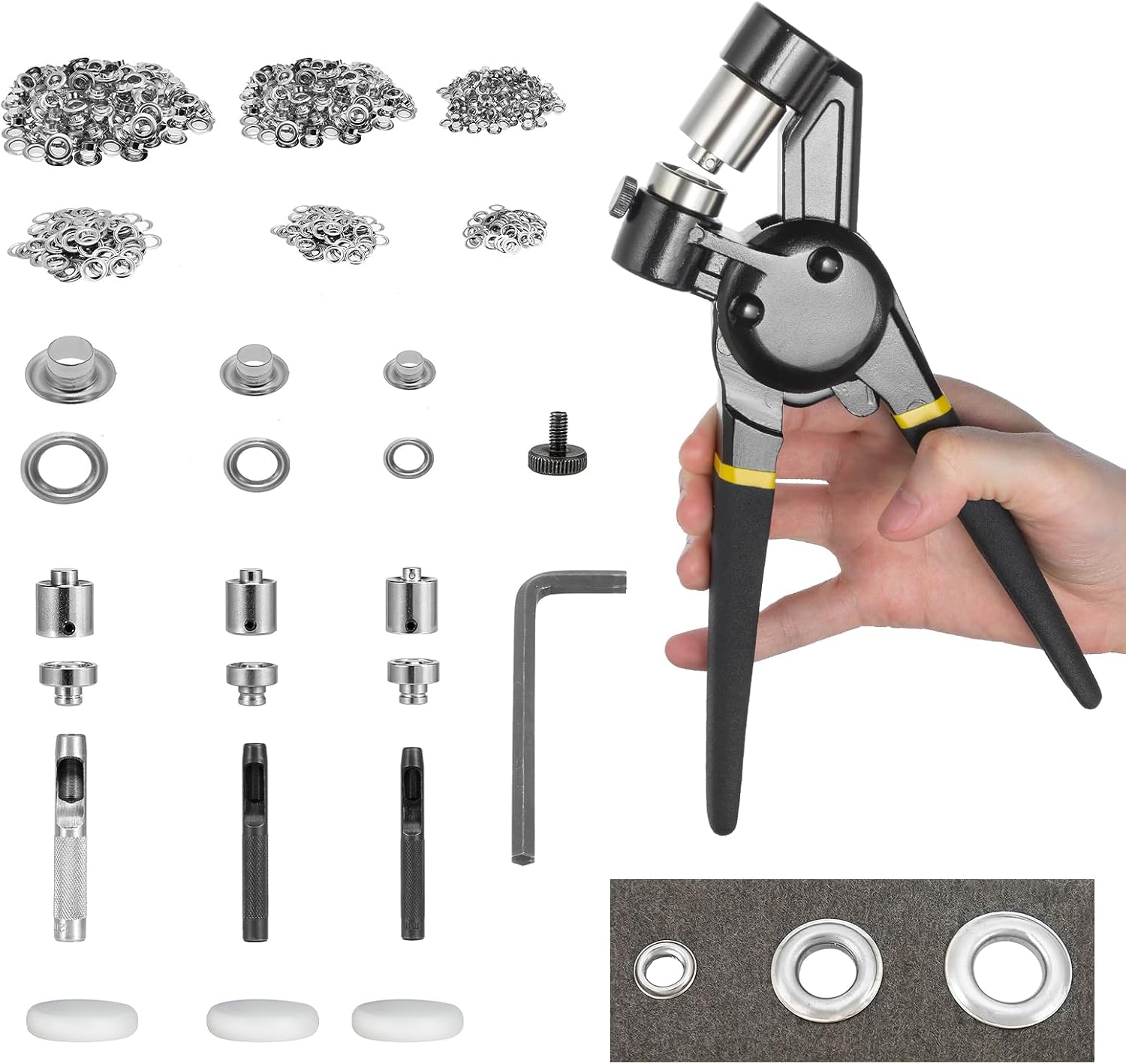 BEAMNOVA Grommet Tool Kit for Eyelet Pliers and Supplies