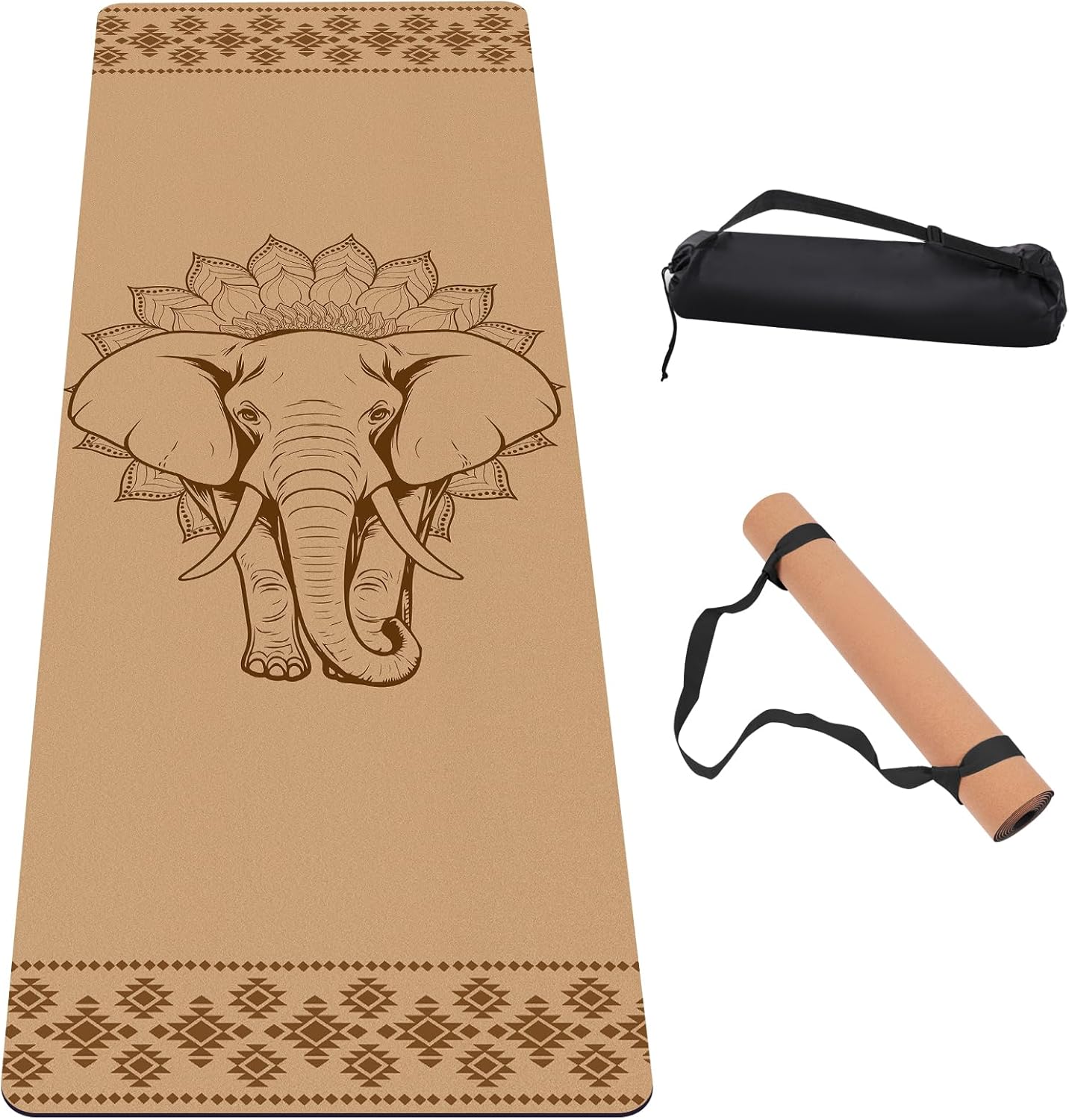 Non Slip Premium Cork Yoga Mat for Ultimate Grip