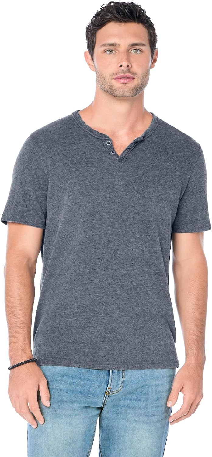 Lucky Brand Mens Venice Burnout Notch Neck Tee Shirt Review