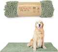 Microfiber Dog Mat for Muddy Paws 60in x 36in Sage - Highly Absorbent