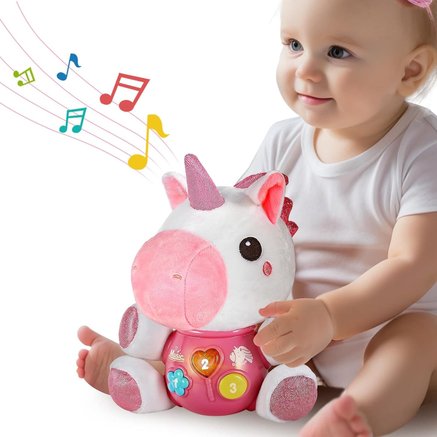 Baby Unicorn Musical Toy - Soft Plush Gift