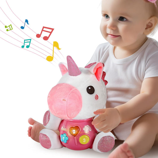 Baby Unicorn Musical Toy - Soft Plush Gift