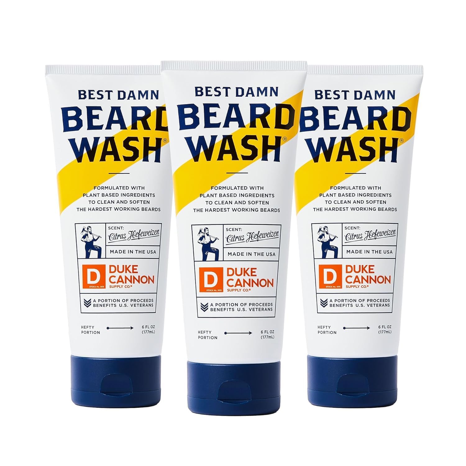 Duke Cannon Beard Wash Citrus Hefeweizen for Ultimate Care