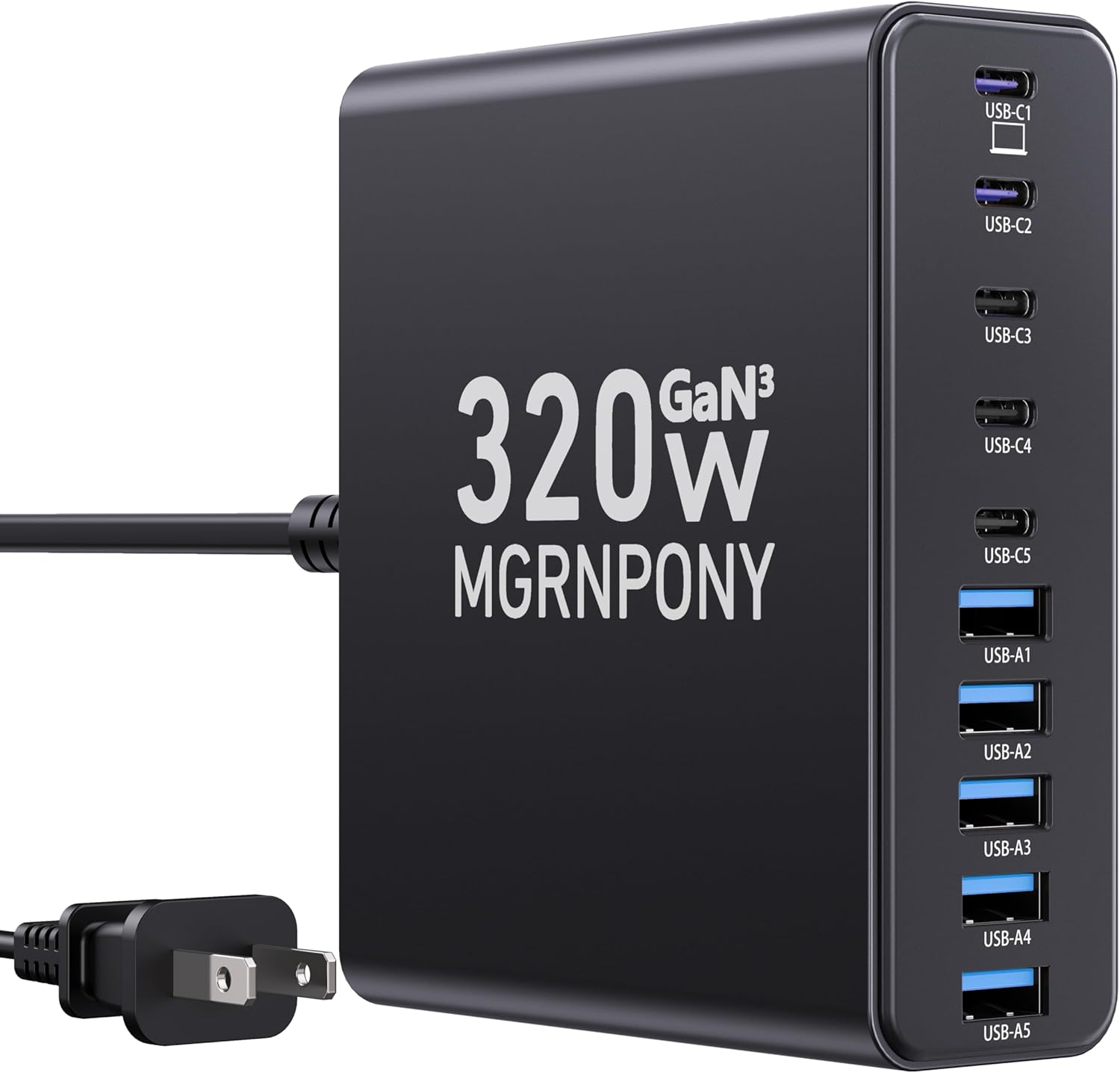 320W USB C Charger Block for Fast Charging Multiple Devices