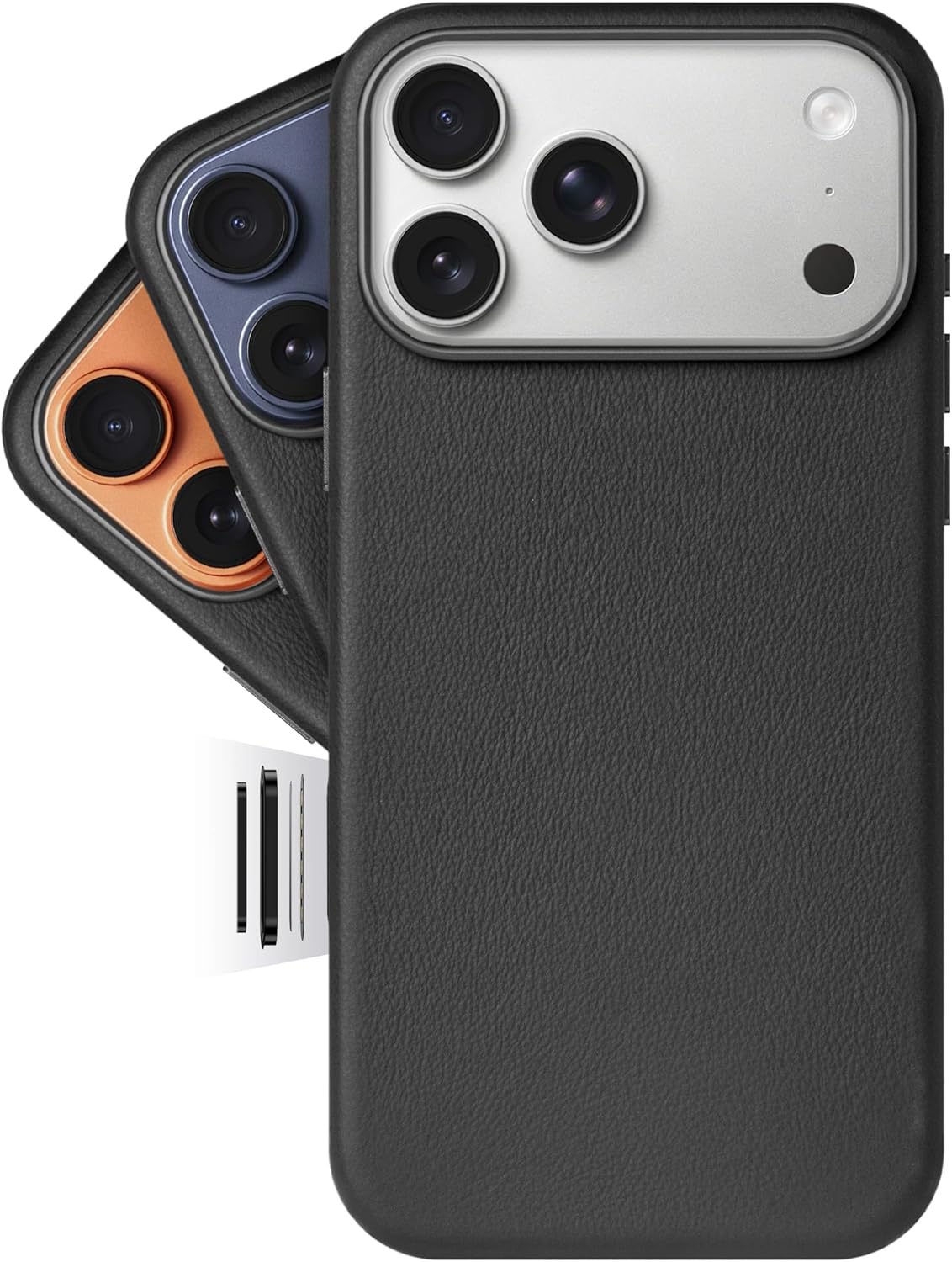 LONLI Classic Gold-Rated Leather Case for iPhone 17 Pro