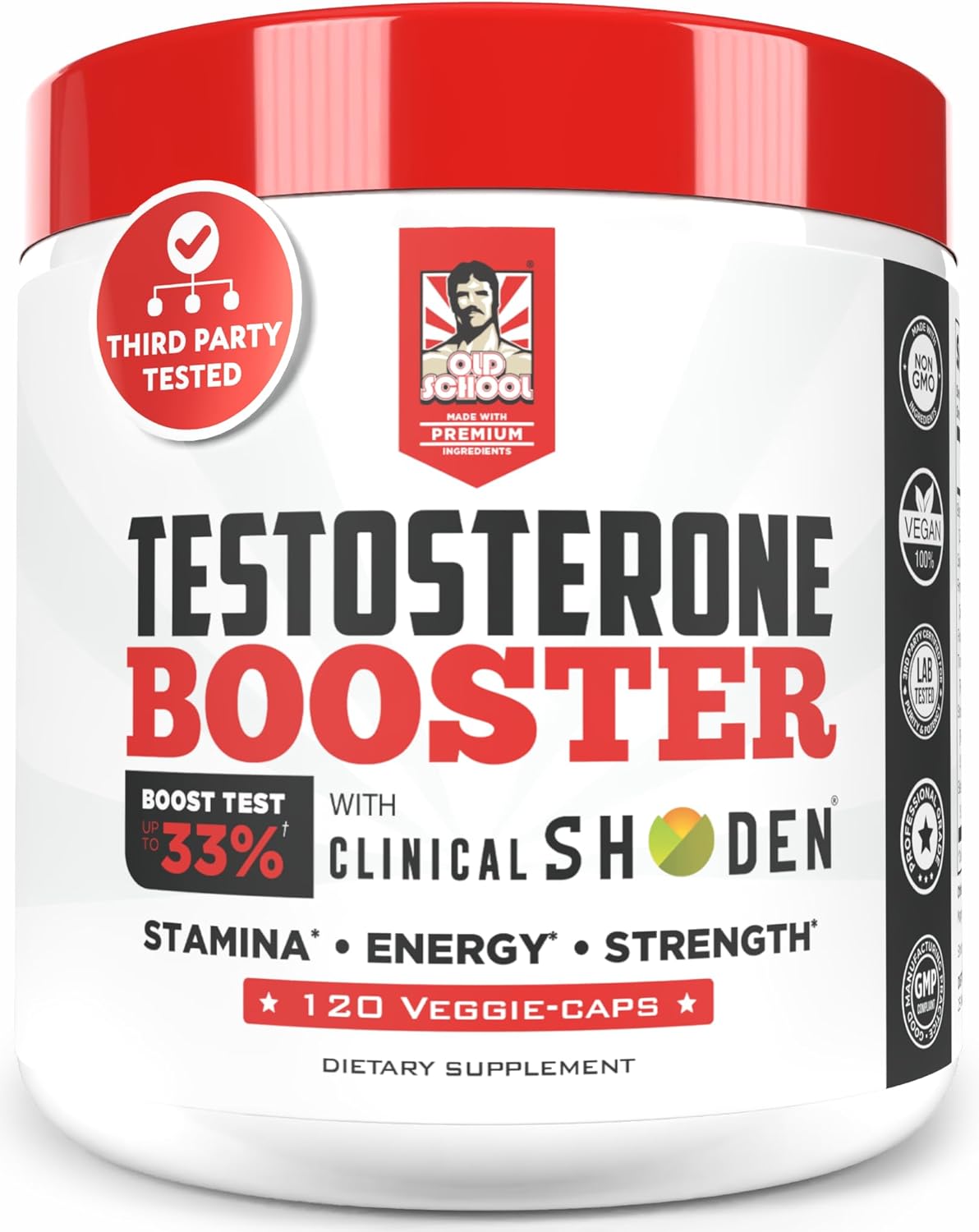 Old School Labs Testosterone Supplement for Men - Max Potency