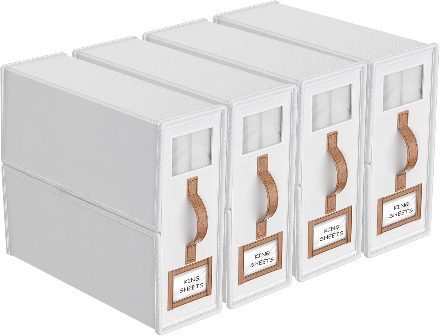 Foldable Bed Sheets Set Organizers for King & Queen Sizes