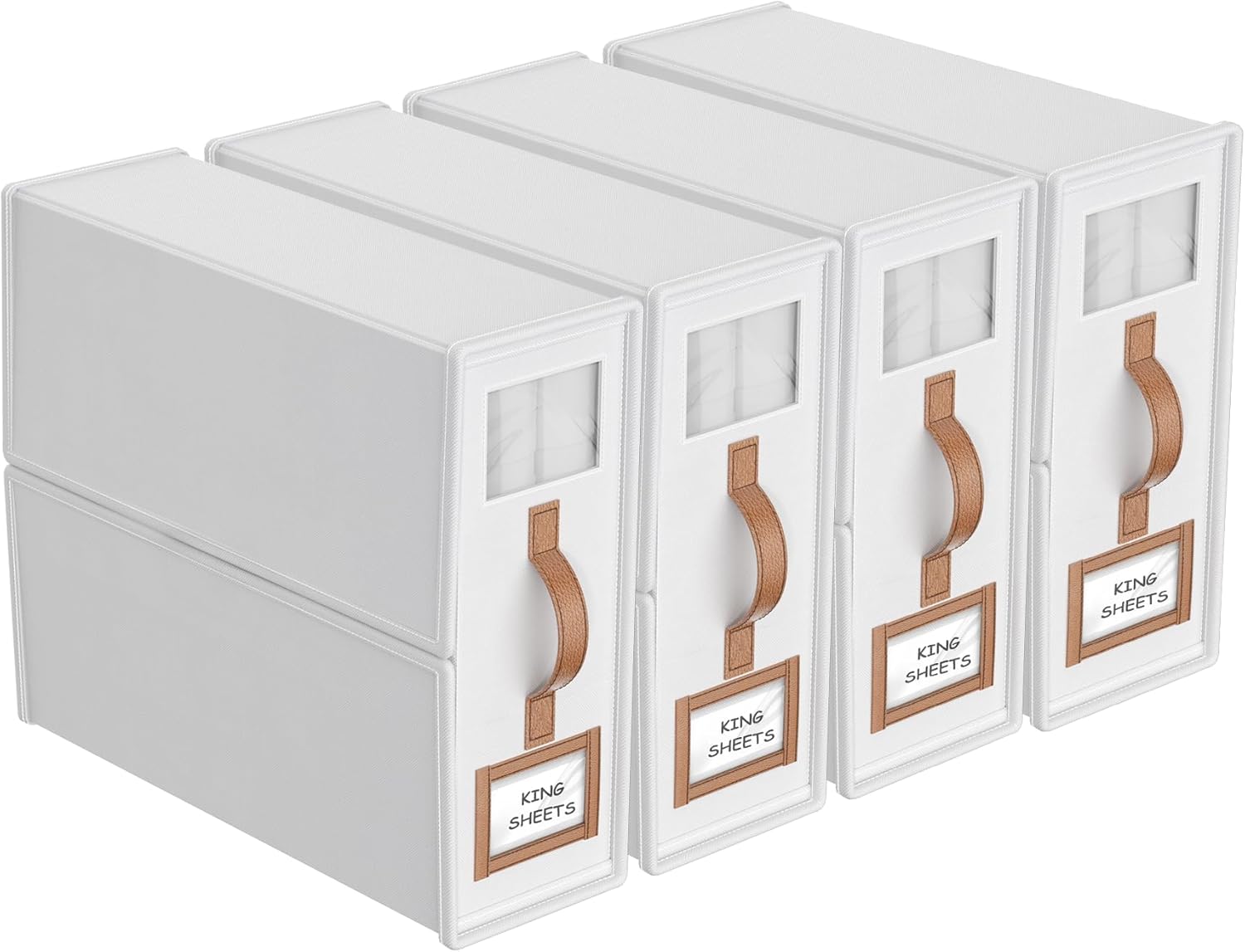 Foldable Bed Sheets Set Organizers for King & Queen Sizes