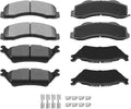 cci yu D1414 & D1602 Front & Rear Ceramic Brake Pads Kits for F-150