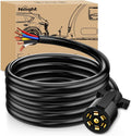 Nilight 12ft 7-Way Heavy Duty Trailer Plug - Simplified Wiring