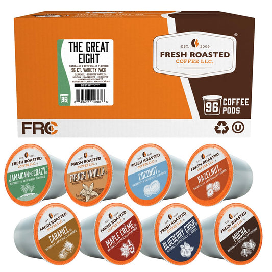 Fresh Roasted Coffee Flavored Coffee Pod Variety Pack 96 Count