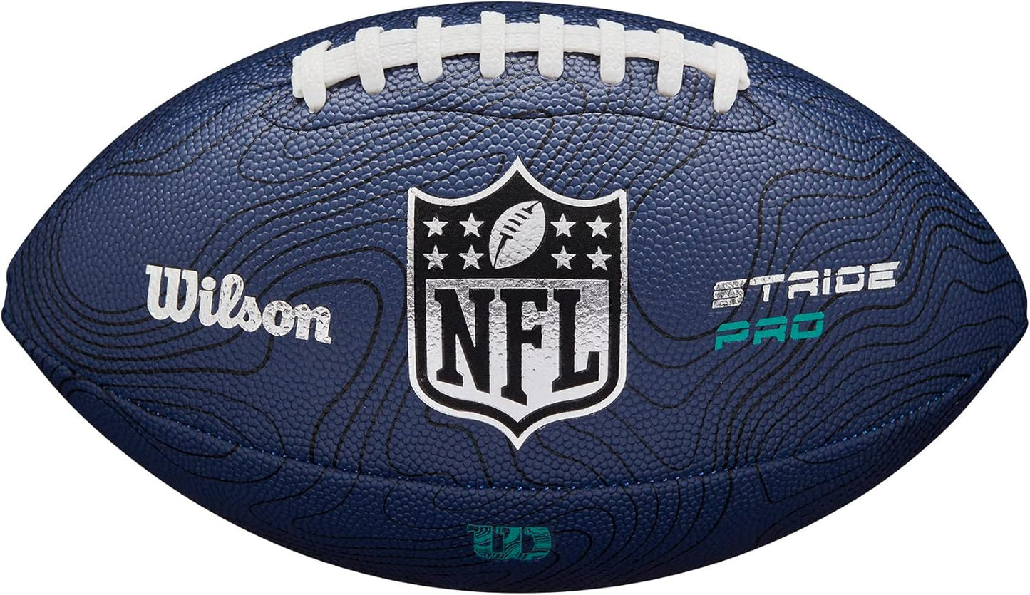 WILSON NFL Stride Pro Eco Football - Navy, Official Size Review