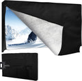 Outdoor TV Cover for Winter 60-65 in - Weatherproof Felt Lining