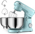 Facelle Tilt-Head Stand Mixer, 5QT + 6QT Two Bowls - Versatile Kitchen