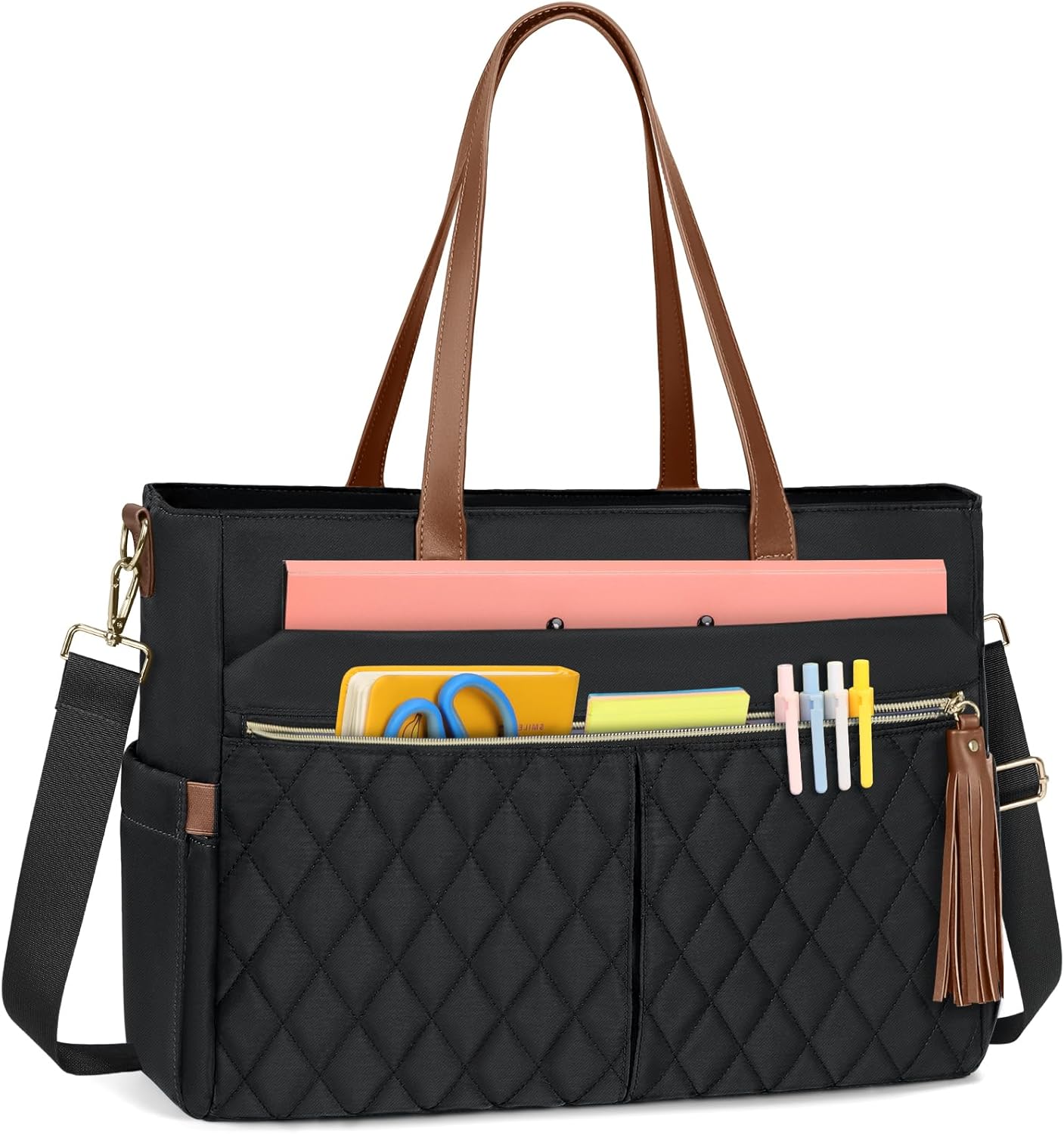 RAINSMORE Laptop Bag for Women: Stylish Teacher Tote Bag