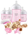 Philips Avent Natural Baby Bottle Pink Gift Set - Newborn Starter