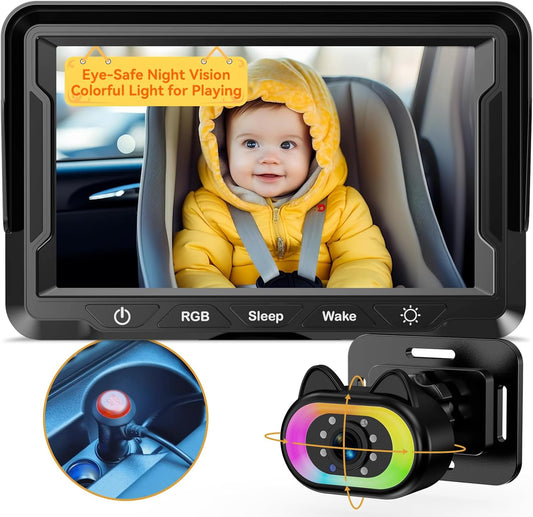 HD Baby Car Camera - Night Vision & Safety Monitor