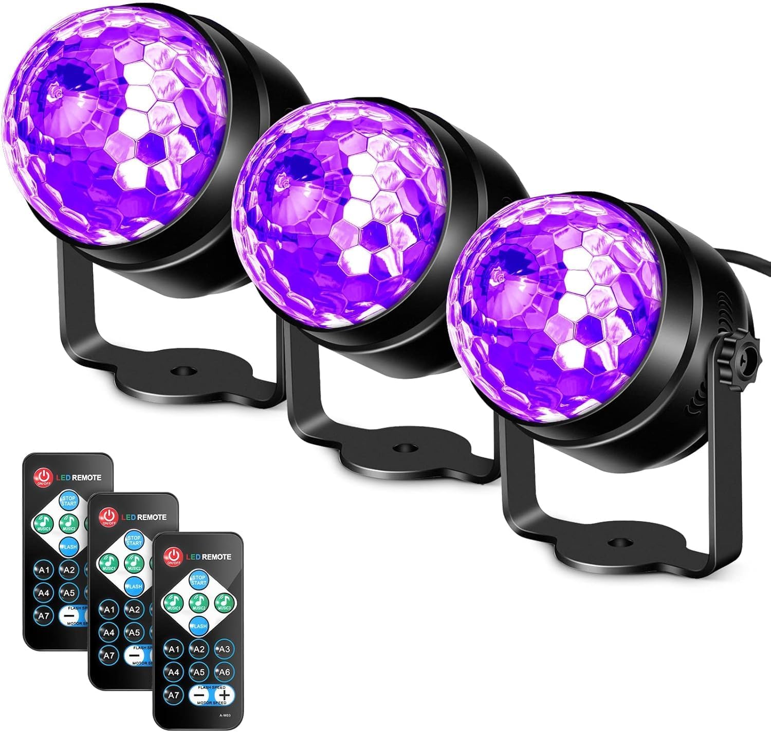 Litake UV Black Light for Glow Party and Sound Activated Fun