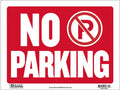 No Parking Sign 12x16 Plastic - Durable Weatherproof Pack of 24